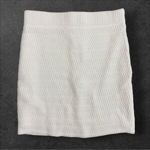 House Of Harlow 1960 Sweater Knit‎ Mini Skirt Size XS Ivory White NWT